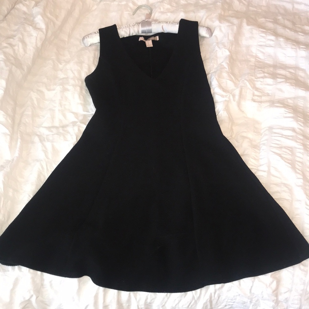 Contemporary black mini dress